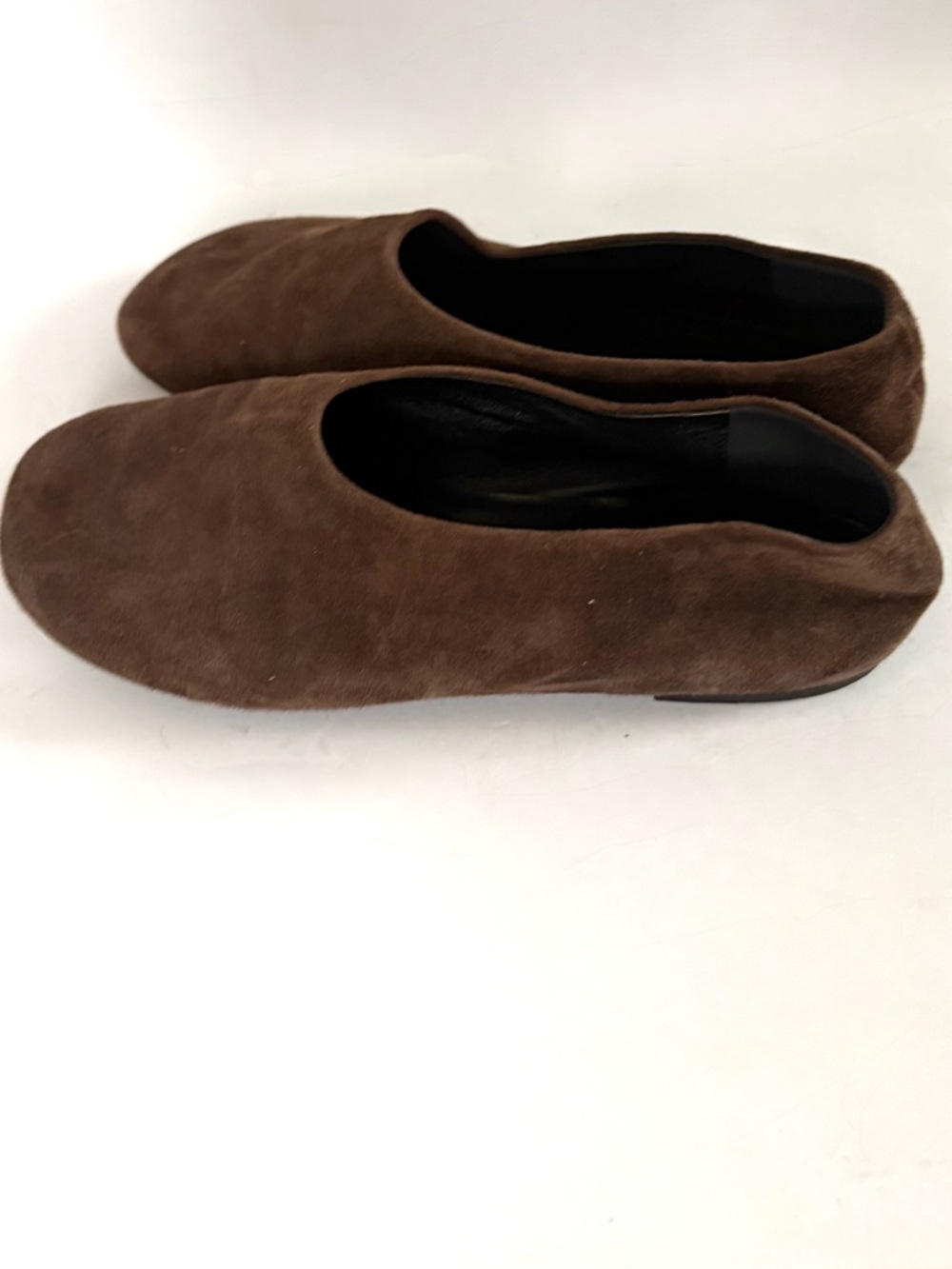 Proenza Schouler Glove Suede Ballerina Ballet Flats Chocolate Brown Size 36 - Picture 7 of 13